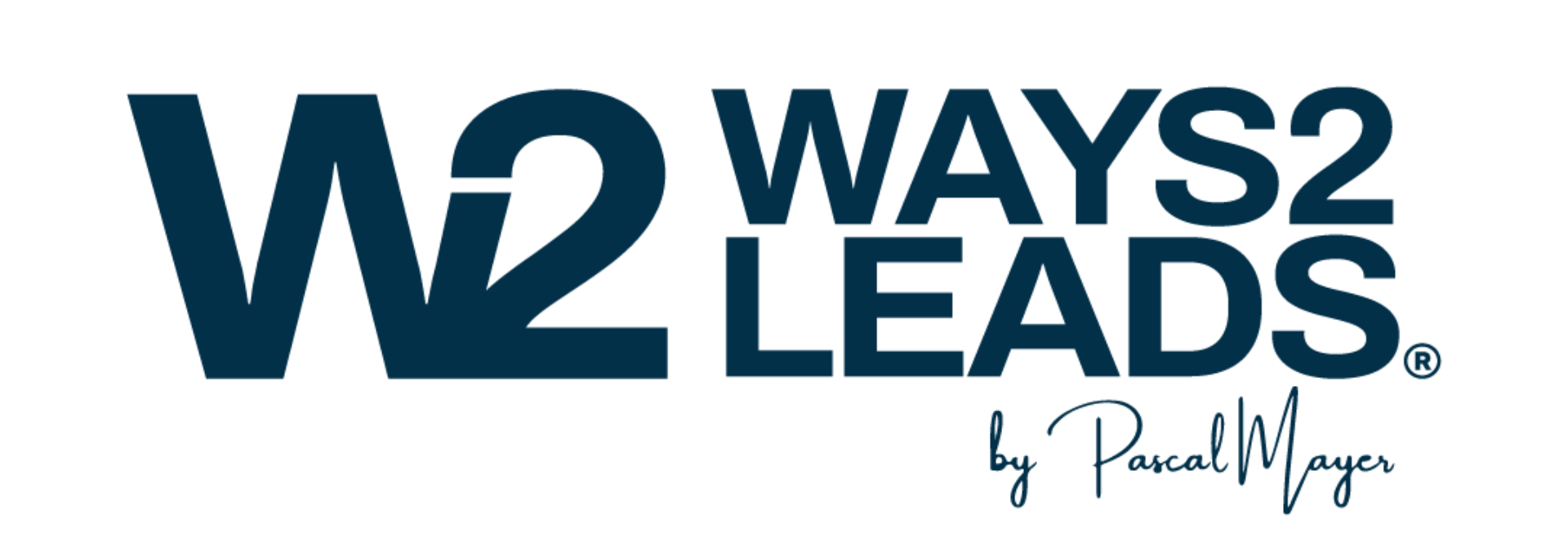 W2 Logo Ways 2 Leads Pascal Mayer navy